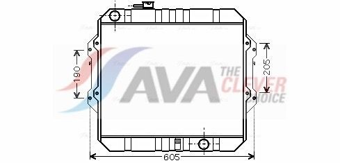 TO2371 AVA Радіатор охолодження двигуна